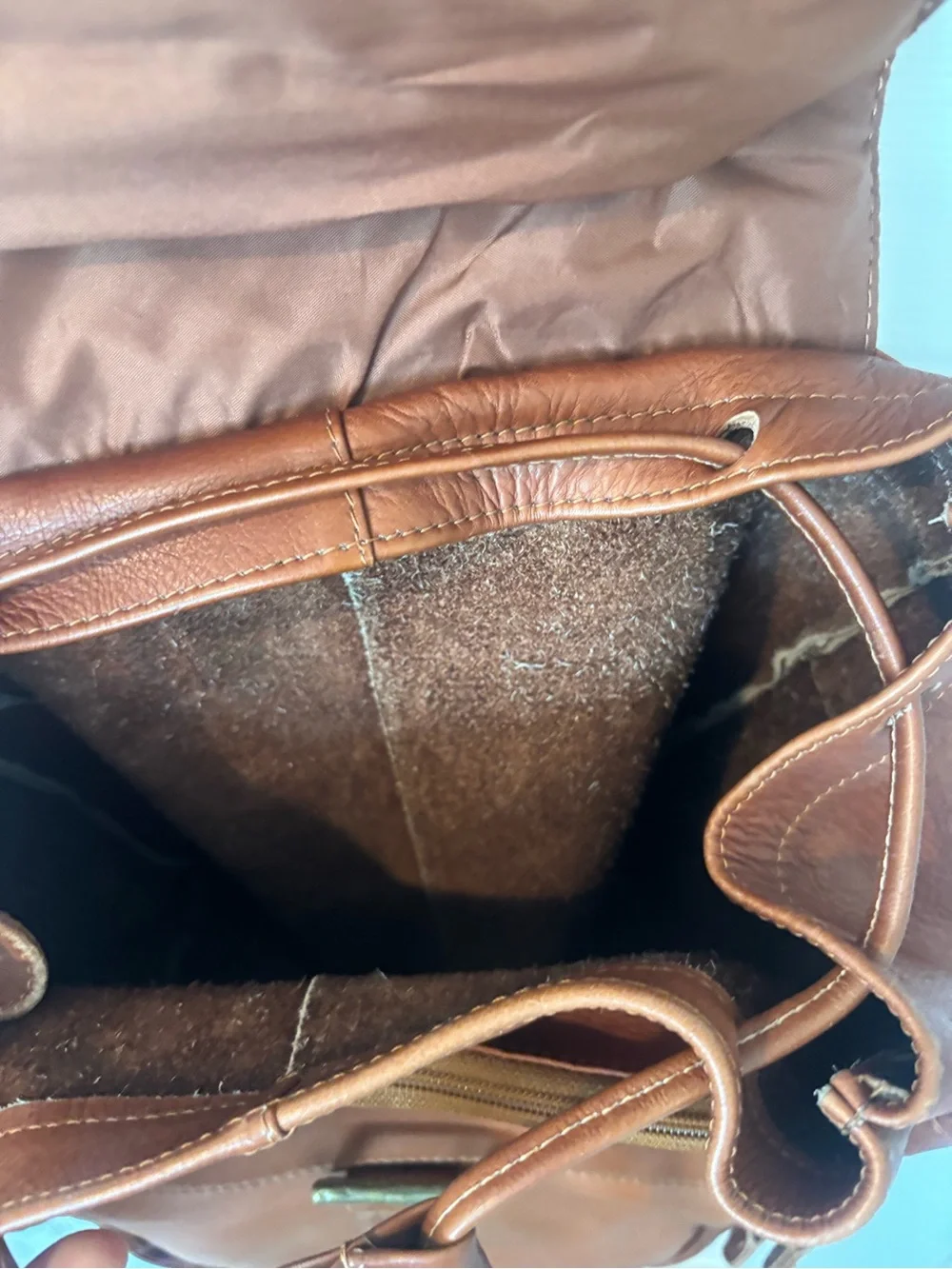 Leather Backpack - Tan Travel & Work Backpack